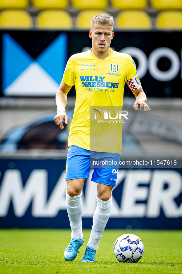 RKC player Dario van de Buijs plays during the match RKC - NEC (friendly) at the Mandemakers Stadium for the Dutch Eredivisie season 2024-20...