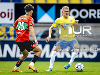 RKC player Dario van de Buijs plays during the match RKC - NEC (friendly) at the Mandemakers Stadium for the Dutch Eredivisie season 2024-20...