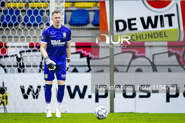 RKC goalkeeper Yanick van Osch plays during the match RKC - NEC (friendly) at the Mandemakers Stadium for the Dutch Eredivisie season 2024-2...