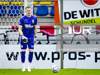 RKC goalkeeper Yanick van Osch plays during the match RKC - NEC (friendly) at the Mandemakers Stadium for the Dutch Eredivisie season 2024-2...