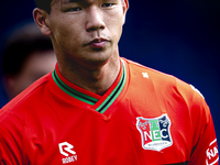 NEC player Kento Shiogai during the match RKC - NEC (friendly) at the Mandemakers Stadium for the Dutch Eredivisie season 2024-2025 in Waalw...