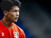 NEC player Kento Shiogai during the match RKC - NEC (friendly) at the Mandemakers Stadium for the Dutch Eredivisie season 2024-2025 in Waalw...