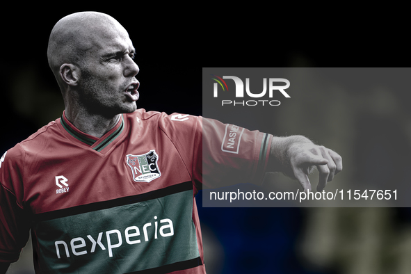 NEC player Bram Nuytinck during the match RKC - NEC (friendly) at the Mandemakers Stadium for the Dutch Eredivisie season 2024-2025 in Waalw...