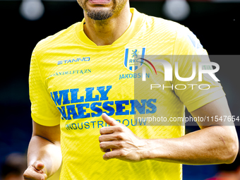 RKC player Alexander Jakobsen plays during the match RKC vs. NEC (friendly) at the Mandemakers Stadium for the Dutch Eredivisie season 2024-...