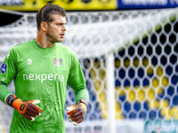 NEC goalkeeper Stijn van Gassel plays during the match RKC - NEC (friendly) at the Mandemakers Stadium for the Dutch Eredivisie season 2024-...