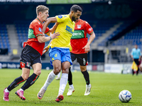 NEC player Mees Hoedemakers and RKC player Yassin Oukili during the match RKC vs. NEC (friendly) at the Mandemakers Stadium for the Dutch Er...