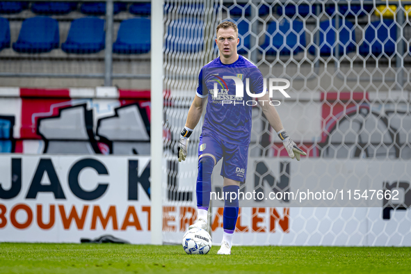 RKC goalkeeper Yanick van Osch plays during the match RKC - NEC (friendly) at the Mandemakers Stadium for the Dutch Eredivisie season 2024-2...