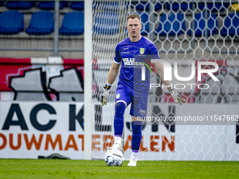 RKC goalkeeper Yanick van Osch plays during the match RKC - NEC (friendly) at the Mandemakers Stadium for the Dutch Eredivisie season 2024-2...