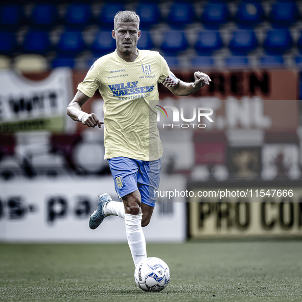 RKC player Dario van de Buijs plays during the match RKC - NEC (friendly) at the Mandemakers Stadium for the Dutch Eredivisie season 2024-20...