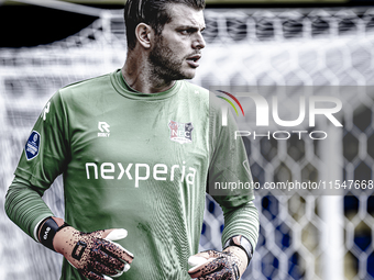 NEC goalkeeper Stijn van Gassel plays during the match RKC - NEC (friendly) at the Mandemakers Stadium for the Dutch Eredivisie season 2024-...