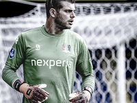 NEC goalkeeper Stijn van Gassel plays during the match RKC - NEC (friendly) at the Mandemakers Stadium for the Dutch Eredivisie season 2024-...