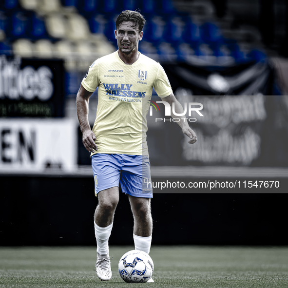 RKC player Patrick Vroegh during the match RKC vs. NEC (friendly) at the Mandemakers Stadium for the Dutch Eredivisie season 2024-2025 in Wa...