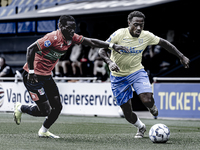 NEC player Brayann Pereira and RKC player Juan Familia-Castillo during the match RKC vs. NEC (friendly) at the Mandemakers Stadium for the D...