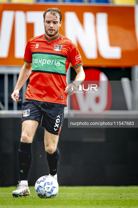 NEC player Thomas Ouwejan plays during the match RKC - NEC (friendly) at the Mandemakers Stadium for the Dutch Eredivisie season 2024-2025 i...