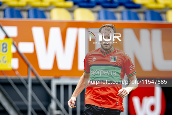 NEC player Thomas Ouwejan plays during the match RKC - NEC (friendly) at the Mandemakers Stadium for the Dutch Eredivisie season 2024-2025 i...