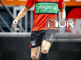 NEC player Thomas Ouwejan plays during the match RKC - NEC (friendly) at the Mandemakers Stadium for the Dutch Eredivisie season 2024-2025 i...