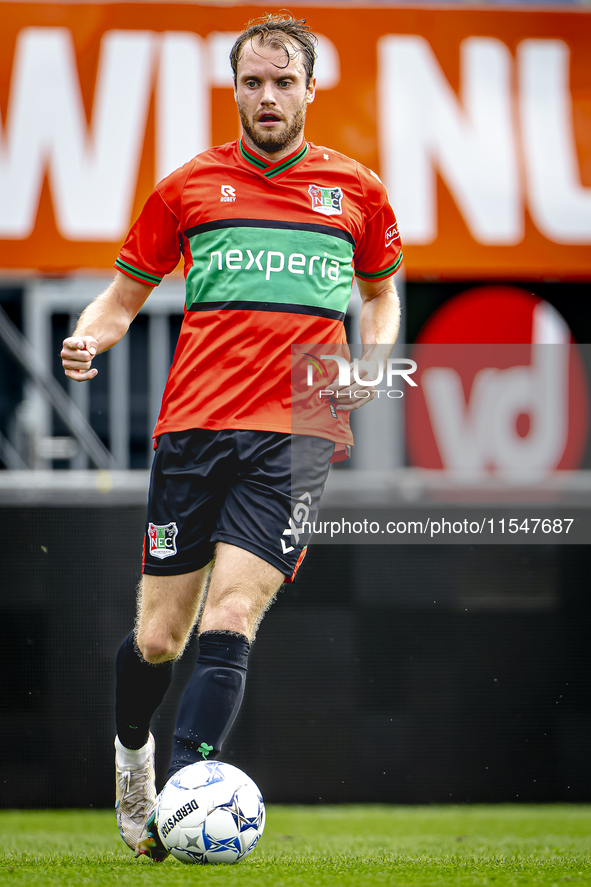 NEC player Thomas Ouwejan plays during the match RKC - NEC (friendly) at the Mandemakers Stadium for the Dutch Eredivisie season 2024-2025 i...