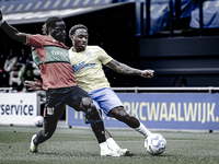 NEC player Brayann Pereira and RKC player Juan Familia-Castillo during the match RKC vs. NEC (friendly) at the Mandemakers Stadium for the D...