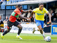 NEC player Brayann Pereira and RKC player Juan Familia-Castillo during the match RKC vs. NEC (friendly) at the Mandemakers Stadium for the D...