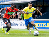 NEC player Brayann Pereira and RKC player Juan Familia-Castillo during the match RKC vs. NEC (friendly) at the Mandemakers Stadium for the D...