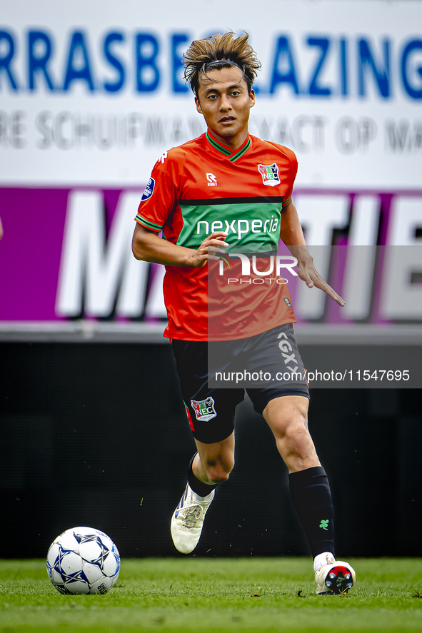 NEC player Kosai Sano during the match RKC - NEC (friendly) at the Mandemakers Stadium for the Dutch Eredivisie season 2024-2025 in Waalwijk...