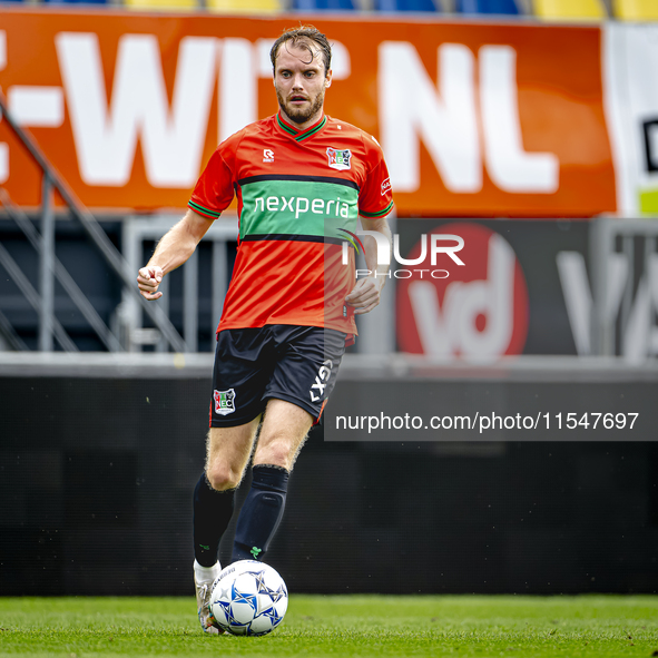 NEC player Thomas Ouwejan plays during the match RKC - NEC (friendly) at the Mandemakers Stadium for the Dutch Eredivisie season 2024-2025 i...