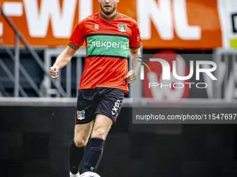 NEC player Thomas Ouwejan plays during the match RKC - NEC (friendly) at the Mandemakers Stadium for the Dutch Eredivisie season 2024-2025 i...