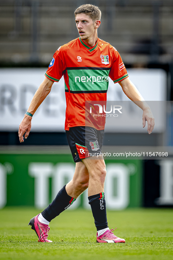 NEC player Mees Hoedemakers during the match RKC - NEC (friendly) at the Mandemakers Stadium for the Dutch Eredivisie season 2024-2025 in Wa...