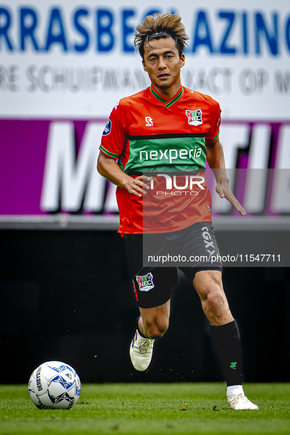 NEC player Kosai Sano during the match RKC - NEC (friendly) at the Mandemakers Stadium for the Dutch Eredivisie season 2024-2025 in Waalwijk...