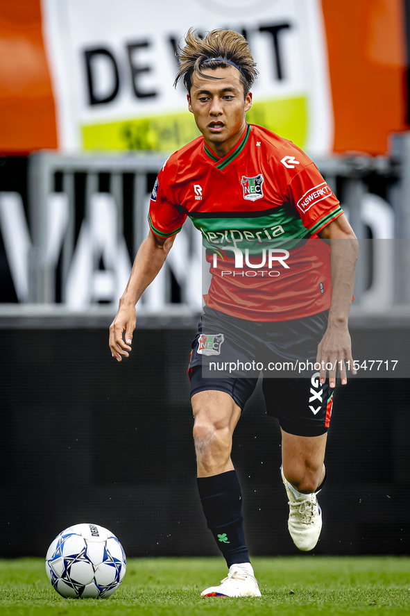 NEC player Kosai Sano during the match RKC - NEC (friendly) at the Mandemakers Stadium for the Dutch Eredivisie season 2024-2025 in Waalwijk...