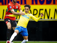 NEC player Ivan Marquez and RKC player Ilias Takidine during the match RKC vs. NEC (friendly) at the Mandemakers Stadium for the Dutch Eredi...