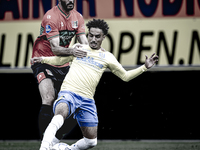 NEC player Ivan Marquez and RKC player Ilias Takidine during the match RKC vs. NEC (friendly) at the Mandemakers Stadium for the Dutch Eredi...