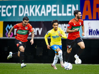 NEC player Ivan Marquez and RKC player Ilias Takidine during the match RKC vs. NEC (friendly) at the Mandemakers Stadium for the Dutch Eredi...