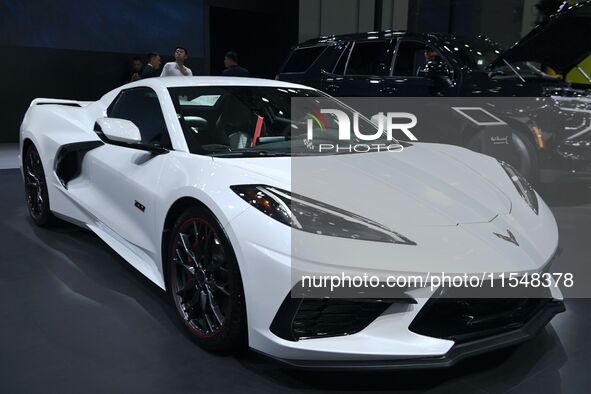 People look at various vehicles at the 23rd Autumn International Auto Show in Qingdao, China, on September 5, 2024. 