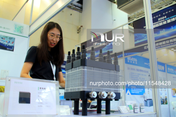 Visitors attend the 2024 Suzhou International New Energy Expo in Suzhou, China, on September 5, 2024. 