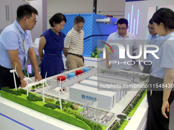 Visitors attend the 2024 Suzhou International New Energy Expo in Suzhou, China, on September 5, 2024. (