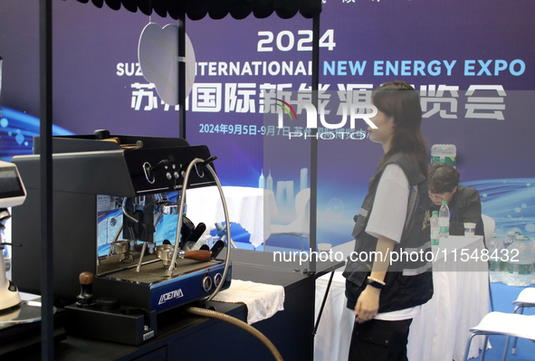 Visitors attend the 2024 Suzhou International New Energy Expo in Suzhou, China, on September 5, 2024. 