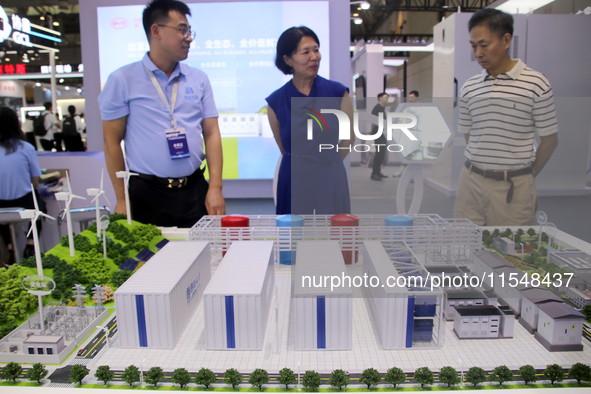 Visitors attend the 2024 Suzhou International New Energy Expo in Suzhou, China, on September 5, 2024. 