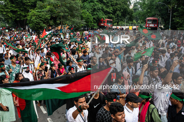 Thousands of people participated in the 'Shahidi March' on Thursday, September 5, 2024, commemorating those who lost their lives during the...