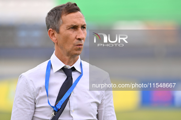 Carmine Nunziata coaches Italy U21 during the UEFA U21 Euro 2025 Qualifier match between Italy and San Marino at the Domenico Francioni Stad...