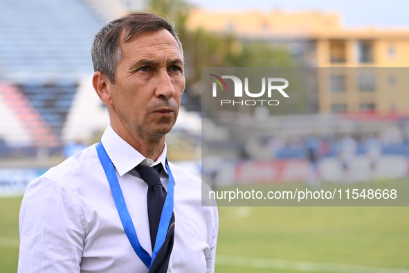 Carmine Nunziata coaches Italy U21 during the UEFA U21 Euro 2025 Qualifier match between Italy and San Marino at the Domenico Francioni Stad...