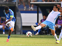 Wilfried Gnonto (ITA) during the UEFA U21 Euro 2025 Qualifier match between Italy and San Marino at the Domenico Francioni Stadium in Latina...