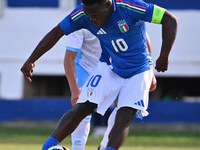 Wilfried Gnonto (ITA) during the UEFA U21 Euro 2025 Qualifier match between Italy and San Marino at the Domenico Francioni Stadium in Latina...