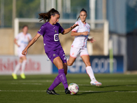 Silke Vanwynsberghe of Anderlecht is in action during the UEFA Women's Champions League First qualifying round, Semi-finals CP-Group 4 socce...