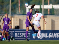 Silke Vanwynsberghe of Anderlecht is in action during the UEFA Women's Champions League First qualifying round, Semi-finals CP-Group 4 socce...