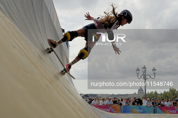 Woman qualifies for Finals World Skate Games 2024 in Rome, Italy, on September 5, 2024 