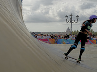 Nose Kokoro of Japan performs during women's qualification for the Finals World Skate Games 2024 in Rome, Italy, on September 5, 2024. (