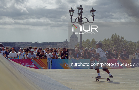 Woman qualifies for Finals World Skate Games 2024 in Rome, Italy, on September 5, 2024 