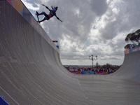 Nose Kokoro of Japan performs during women's qualification for the Finals World Skate Games 2024 in Rome, Italy, on September 5, 2024. (