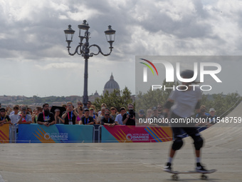 Woman qualifies for Finals World Skate Games 2024 in Rome, Italy, on September 5, 2024 (